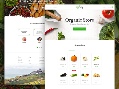 Vegetarian Shop - UI/UX Design