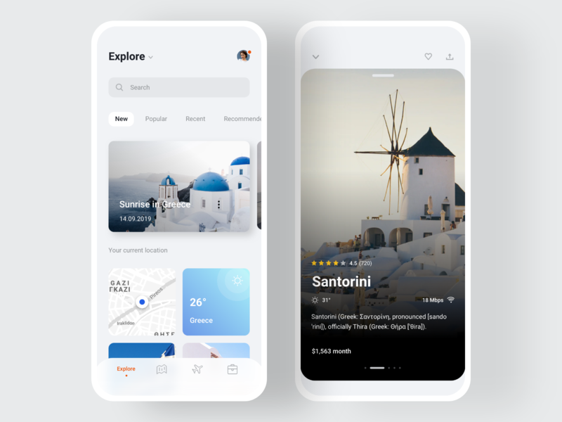 🎒Nomad iOS UI Kit with Design System I app city country explore figma flights ios iphone jobs map mobile sketch templates travel traveling trip trips ui kit ui8 weather
