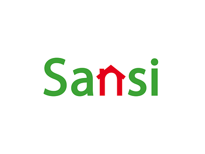 Sansi Logo Design garden home house logo logotype sansi