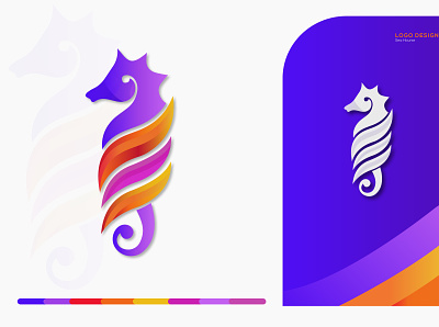Seahorse(3d logo concept) 3d logo abstract logo ada animation app app logo brand logo branding design graphic design icon illustration logo logo design minimal nft professional logo seahorse logo typography vector