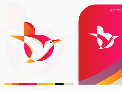 B+ bird (abstract logo concept)