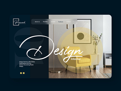 Landing Page Ui Design For interior design Company 3d 3d logo animation appdesign brand logo branding design graphic design icon illustration interior design landing page logo motion graphics ui vector webdeveloper website