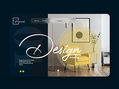 Landing Page Ui Design For interior design Company