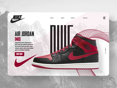 Redesign NIKE Brand Landing Page Ui Design