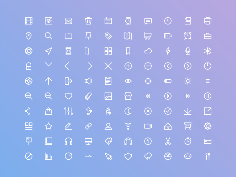 Basic Ui Set. free icons vector stroke flat infography web design app ux ui iconography icon