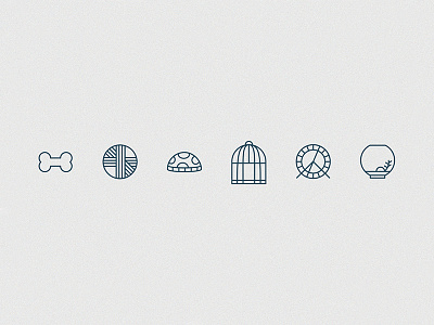 Bestias. dog flat icon iconography pet pet store stroke system ui ux