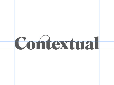 Contextual. blog brand design food lifestyle ligature logo logotype magazine music online magazine wip