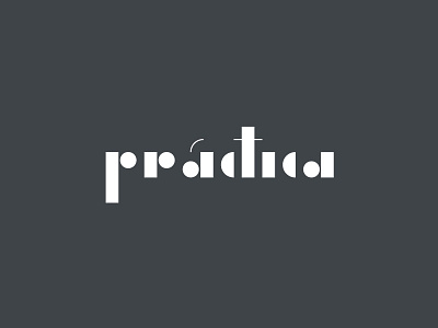 Práctica architecture bauhaus brand geometric letters logo logotype