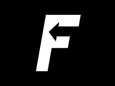 F / Arrow Negative Space Logo