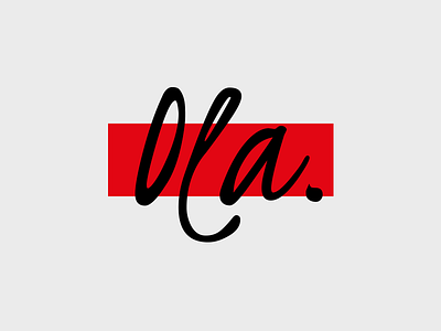 Ola lettering logo #dailylogochallenge