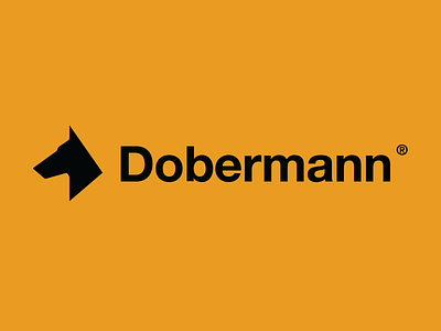 Dobermann Logo + Logotype animal branding dobermann dog identity logo logo design logo type mark symbol