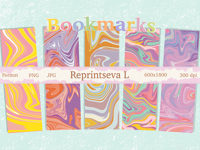Bookmark artist artwork bookmark books bookshelf branding color cover design graphic design illustration marble