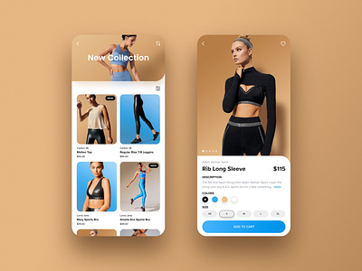 Shopping app app app design branding color design e-commerce e-commerce app eshop fashion fitness ios minimal mobile mobile ui simple ui ux