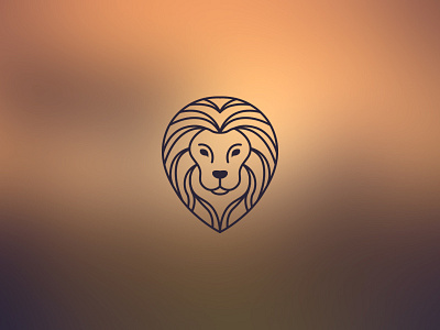 Lion design icon iconography illustration line lion logo stroke ui