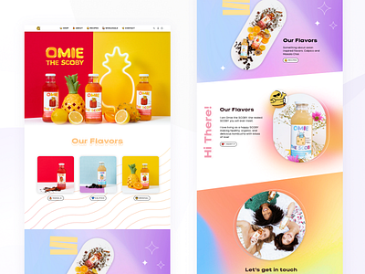 Omie Kombucha Website Launch ecommerce graphic design kombucha redesign web design website