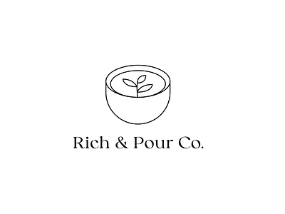Rich & Pour | Logo Design branding design logo redesign