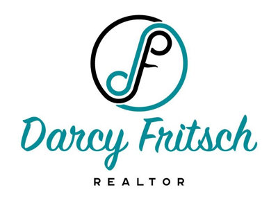 Logo for Darcy Fritsch adobe illustrator design logo monogram realty teal