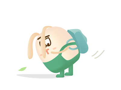 A funny rabbit rabbits ui 动画 向量 品牌 图标 应用 插图 状态 设计