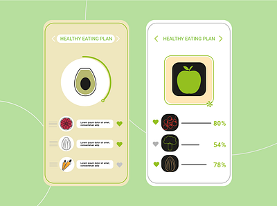 HEALTHY FOOD LINE ICONS FOR APPS apps graphic design healthy food icons illustration