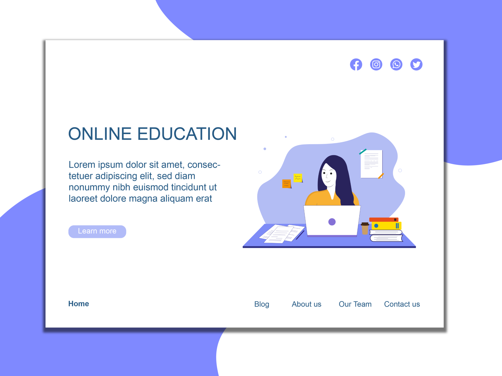 DESIGN FOR ONLINE LEARNING by Maral Galym on Dribbble