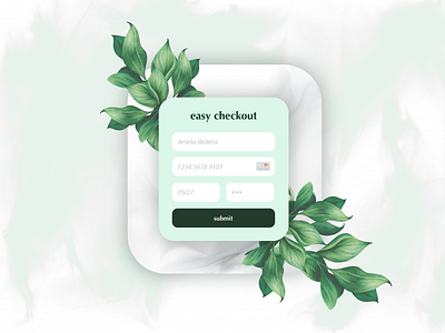 Daily UI Challenge Day 2: Credit Card Payment