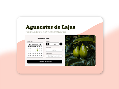 Daily UI Challenge Day 3: Landing Page aguacate avocados dailyui dailyui 003 dailyuichallenge puerto rico puertorico