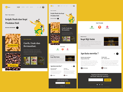 UI Design anjung sari store website