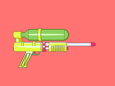 Super Soaker cinema 4d sketch and toon super soaker water gun