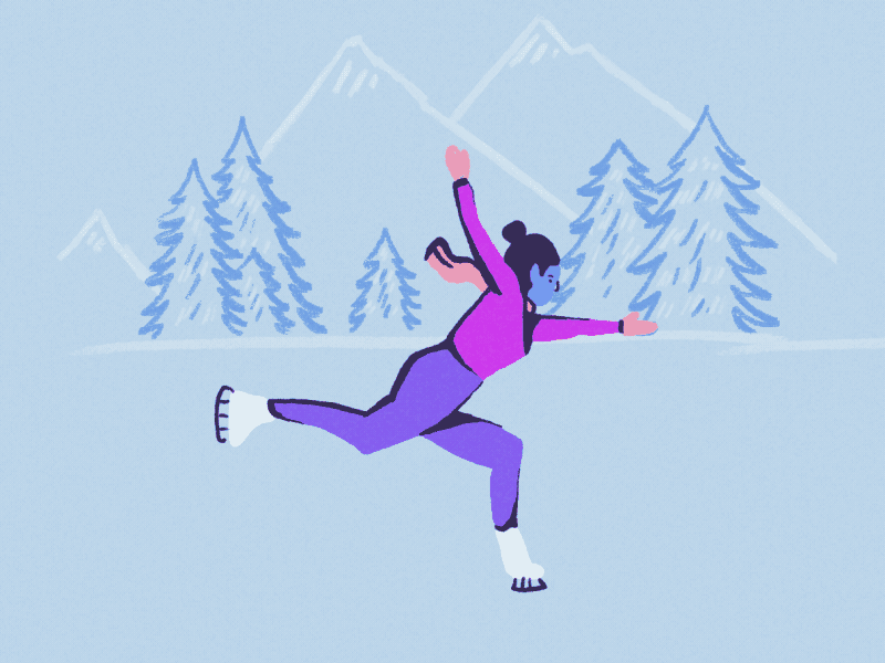 Ice Skater by Angelica Baini on Dribbble