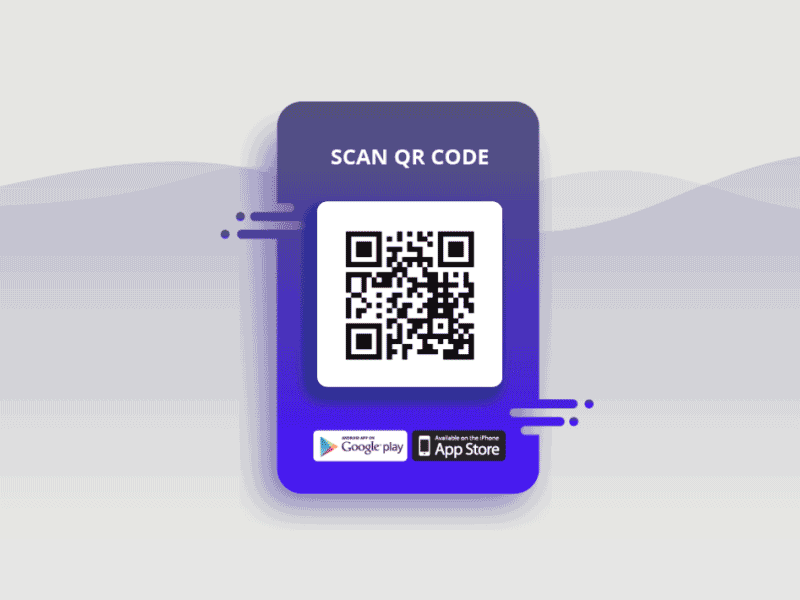 Qr Code Animation animation app barcode creative design hooq play qrcode scan store ui
