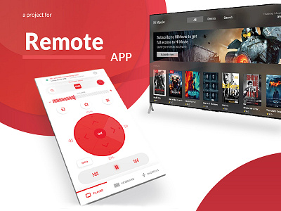 Remote App app controller design navigation tvremote uiux