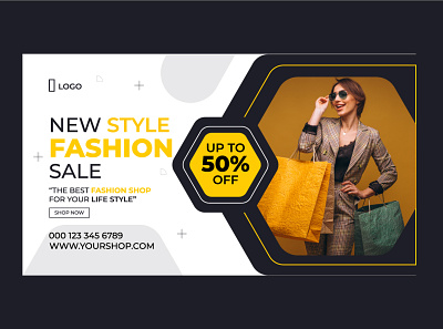 Fashion sale social media banner post branding fashion graphic design motion graphics promotional sale