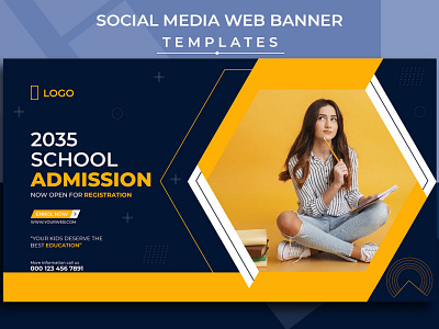 School kids admission social media template admission back to school banner branding business post enrol graphic graphic design kids kids admission kids school model school online admission online kids school school admission social media