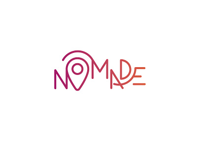 Nômade - Nomad brand design map nomad travel trip wander