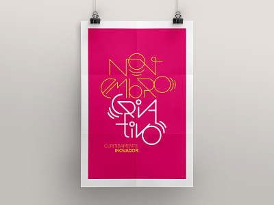 Creative November - Novembro Criativo branding design hand logo poster type vector