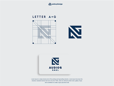 AG MONOGRAM LOGO logoprofessional