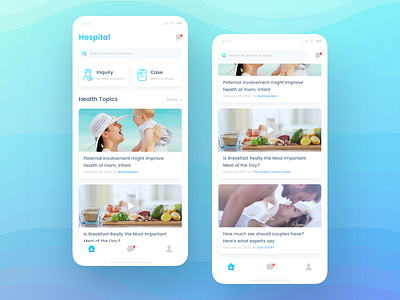 Medical app cards care doctor hospital medical mobile neumorphism patient ui ux