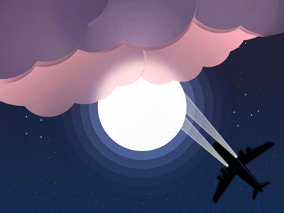 Night Flights ae animation emoji gif