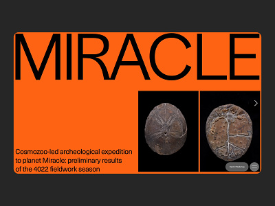 Miracle template presentation typography web web design