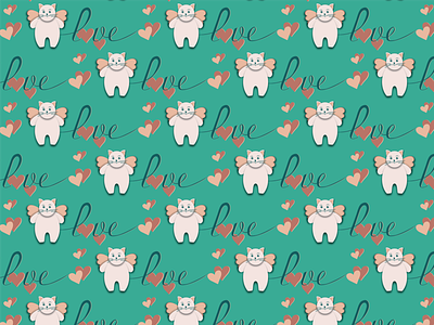 Fluffy love animation branding cat cute fluffy graphic design icon illustration logo postcard ui valentinesday vector