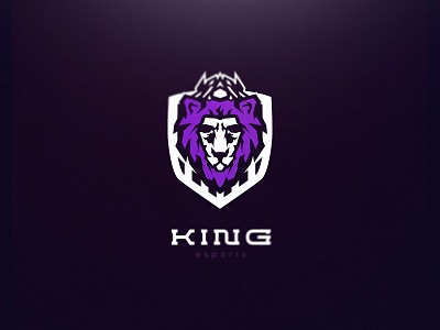 King Esports // Mascot Logo Design king lion logo mascot