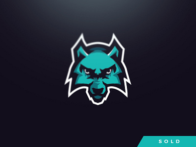 The1fam // Mascot Logo Design direwolf esport logo mascot symbol teal wolf