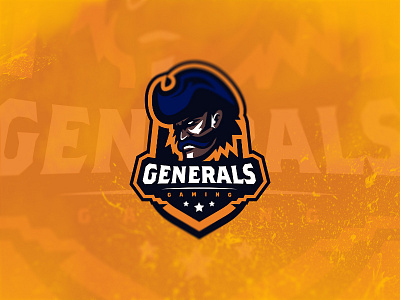 Generals Mascot Logo clan esport gaming general logo mascot patriot symbol team