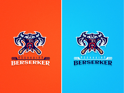 Asgardian Berserker Mascot Logo