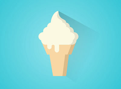 Ice cream design food ice cream icon illustration logo vector