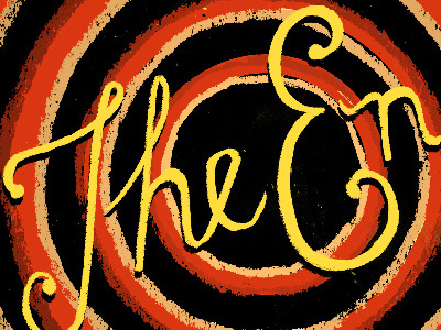 The End illustration kevin whipple lettering type typography