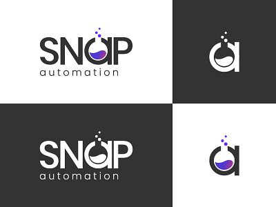 SNAP Automation logo branding creative design illustration latest design logo logo design vector