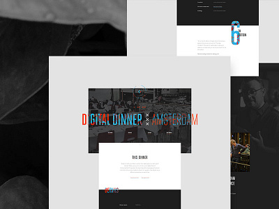 Digital Dinner 2017 design grid layout web