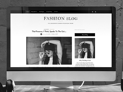 Fashion Styled WordPress Blog Theme