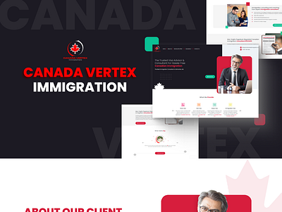 Canada Vertex - Website for Immigration Advisors and Consultants design graphic graphic design icon illustration immigration logo php typography ui ux web web design web development website website design website development wordpress wordpress development worpress website